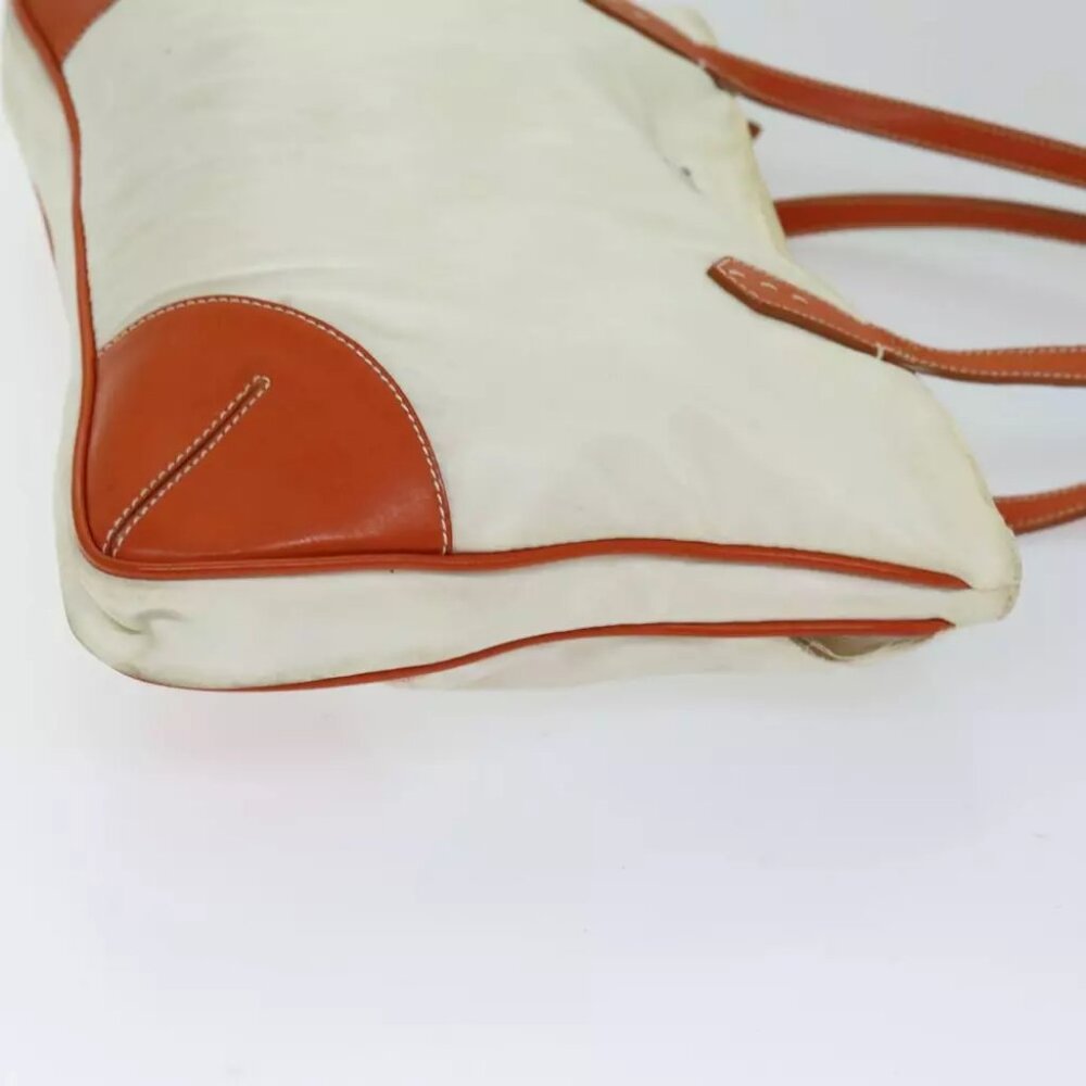 PRADA Tote Bag Nylon Beige Orange - Picture 6 of 16